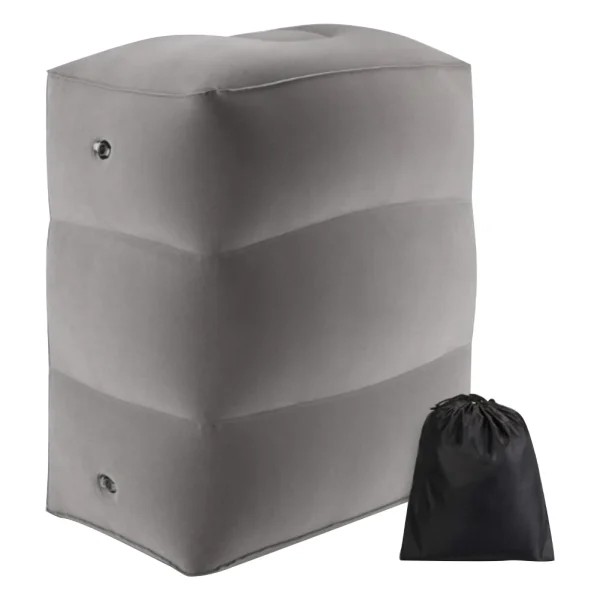 1PC Portable Travel Footrest Pillow Inflatable Foot Rest Pad Footrest Feet Cushion Plane Train Kids - Image 7