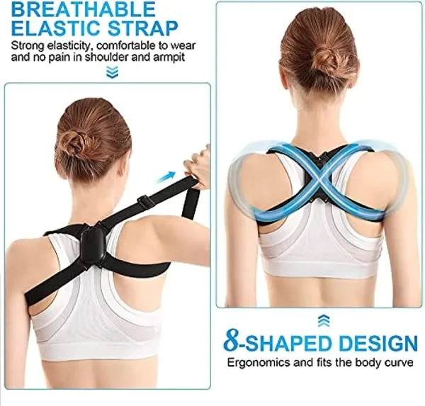 Intelligent Posture Belt Smart Upright Aid Reminder Correct Posture Wear Breathable Smart Posture Belt - Image 4