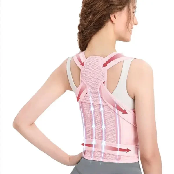 JUSTLANG Back Posture Corrector Lumbar Pad Waist Support Hunchback Spinal Orthopedic Straps Correct UNISEX Back Brace For Adult - Image 7