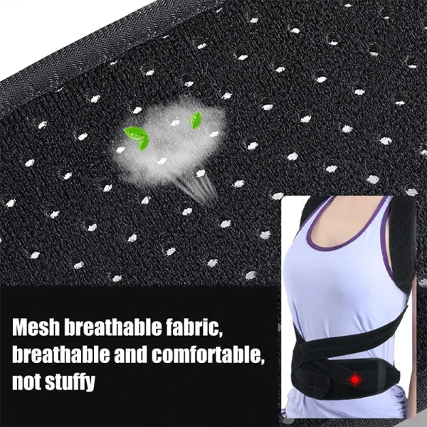 Adjustable Back Brace Posture Corrector Women Men Back Straightener Trainer for Scoliosis & Hunchback Correction, Spine Support - Image 6