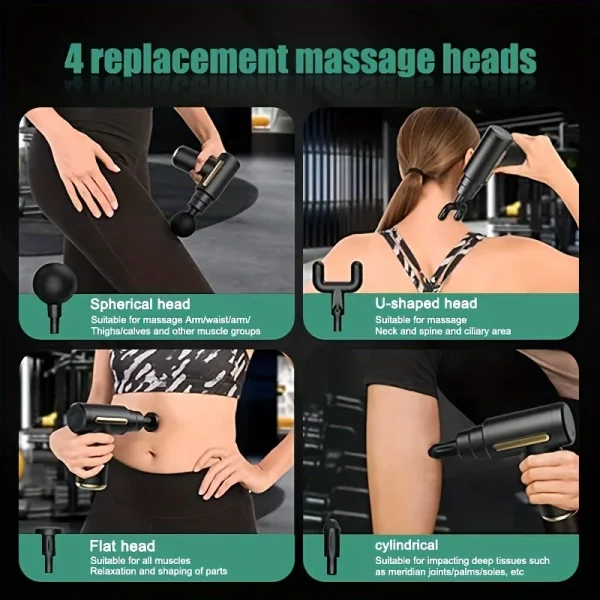 Fascial Gun Muscle Massage Gun Deep Tissue Muscle Handheld Percussion Massager For Body Back And Neck Leg - Image 3