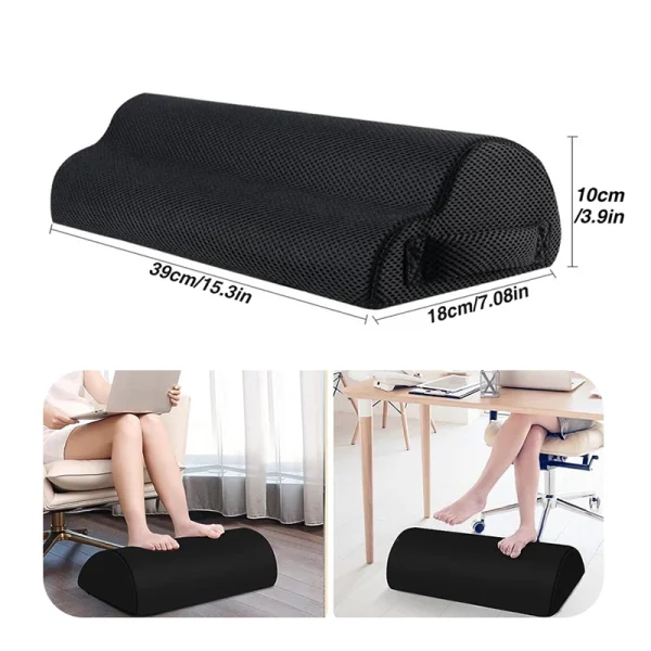 1pcs Foot Rest for Under Desk at WorkErgonomic Design Foot Stool for Fatigue with Memory Foam,Non Slip Bead,Washable Cover-Under - Image 6