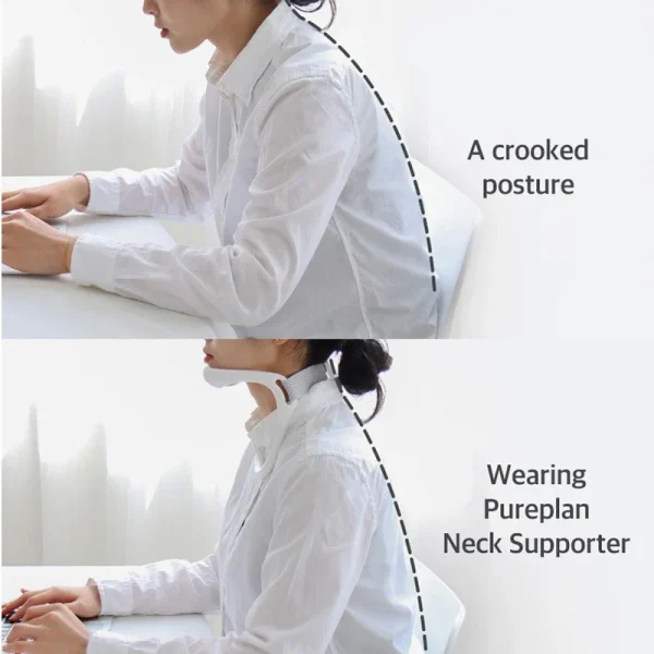 Posture Corrector Cervical Collar Neck Brace Cervical Traction Device Cervical Neck Braces Health Care Neck To Prevent Head Low - Image 4
