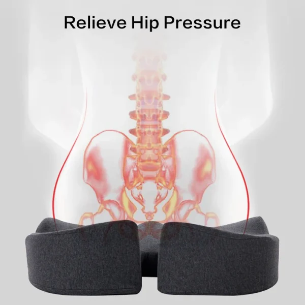 Memory Foam Seat Cushion Non Slip Orthopedic Prostate Cushion for Tailbone Sciaticaback Pain Relief Comfort Chair Car Seat - Image 3
