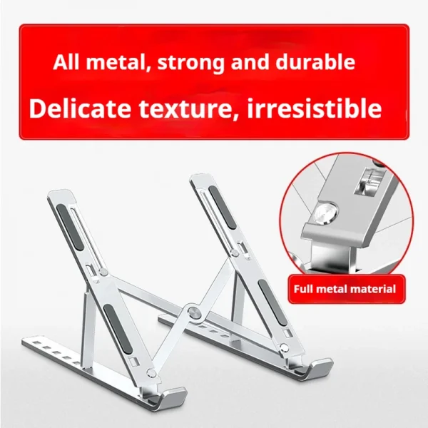 Foldable Laptop Stand Adjustable Portable Aluminum Notebook Bracket Support Base For Macbook Air Pro Accessories Convenient Top - Image 6